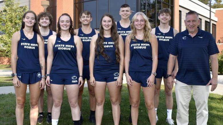 The cross-country team at Penn State DuBois.